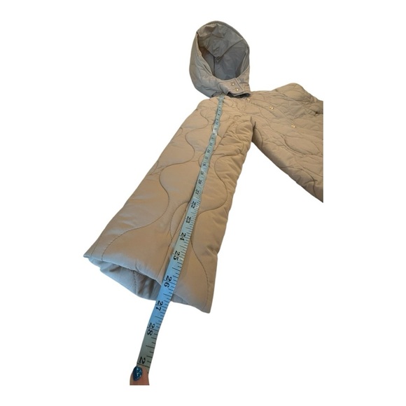 J. Crew Khaki Long Signature Puffer Barn Corduroy Collar Lightweight Warm NEW - Picture 10 of 16